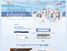 Tablet Screenshot of friendsandfamilyrewards.trucash.com